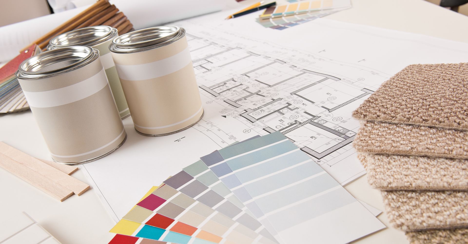 Design swatches at Carpetland